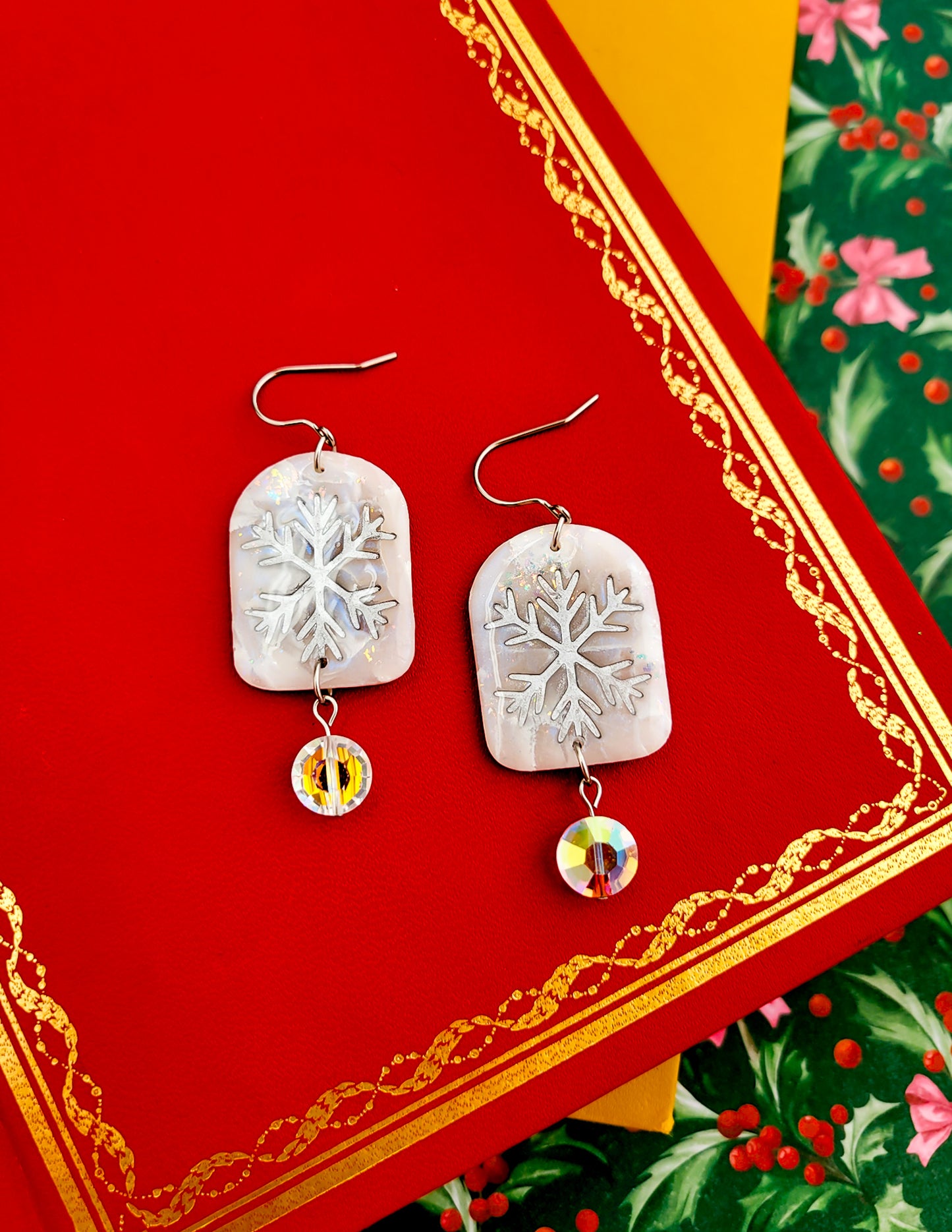 Frosted Pages Dangles