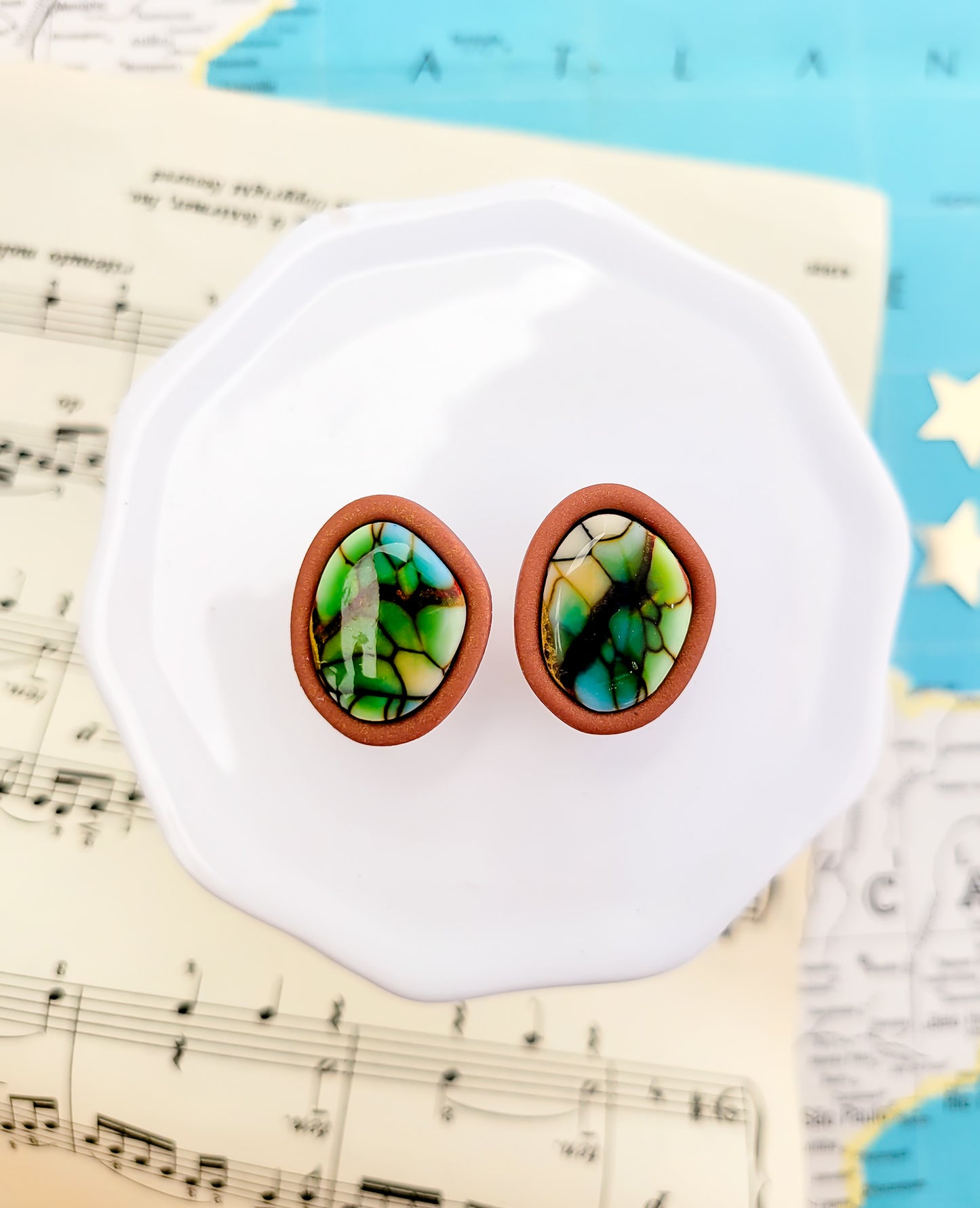 Forest Gem Studs