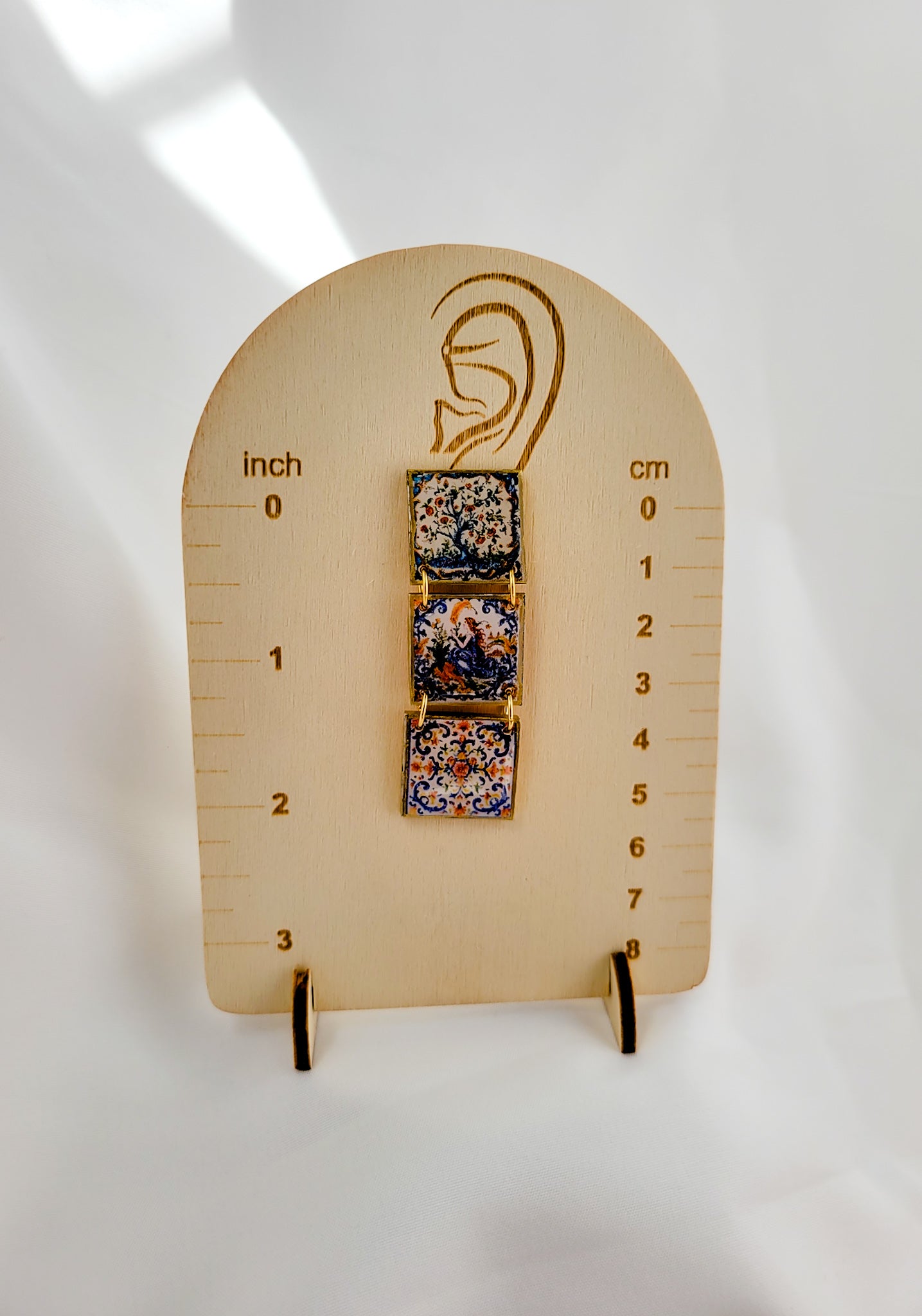 Tales In Tiles Statement Studs