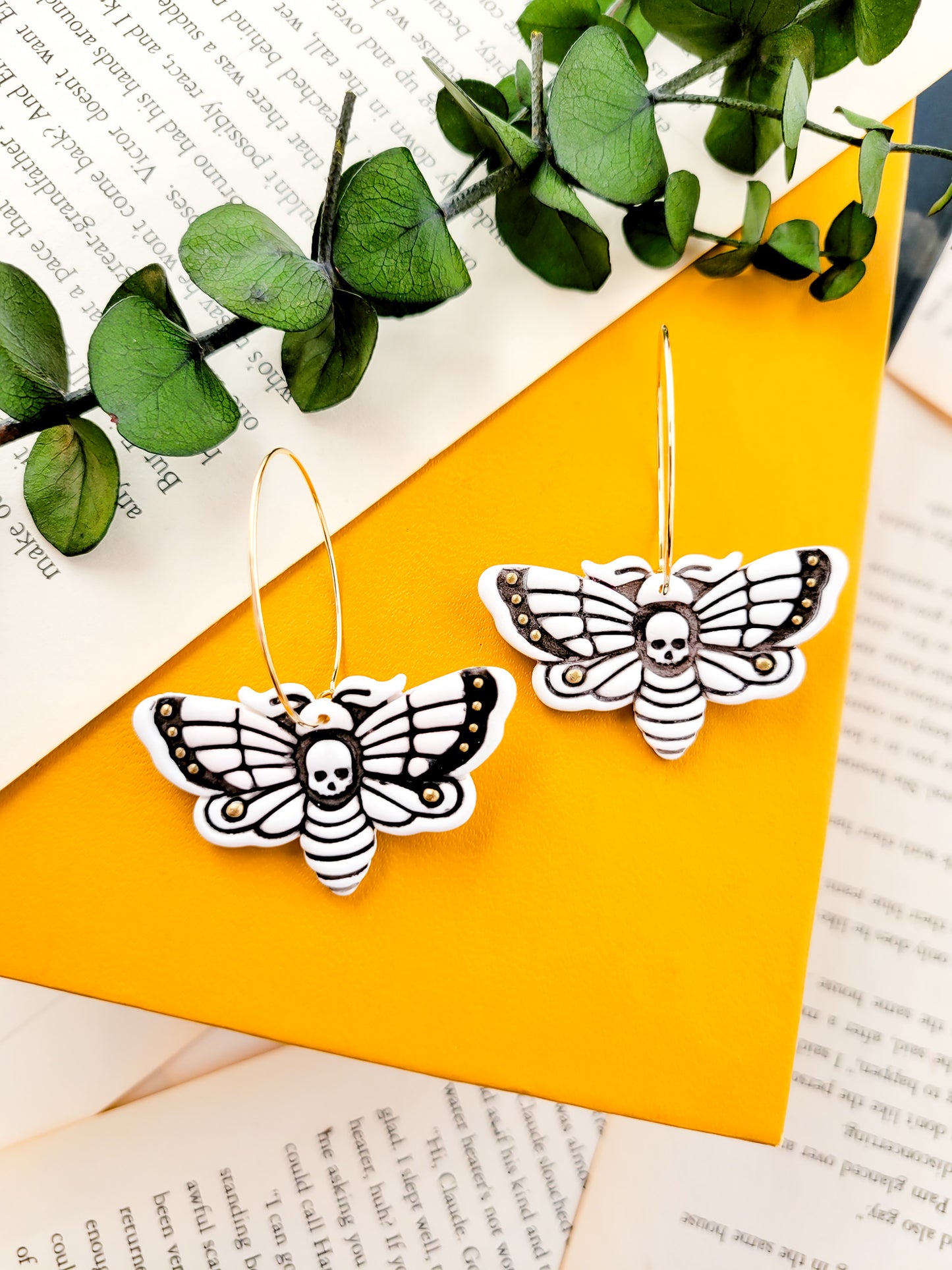 Death Moth Earrings