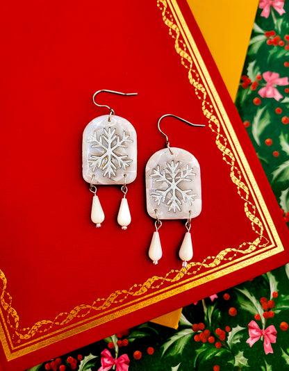 Frosted Pages Dangles