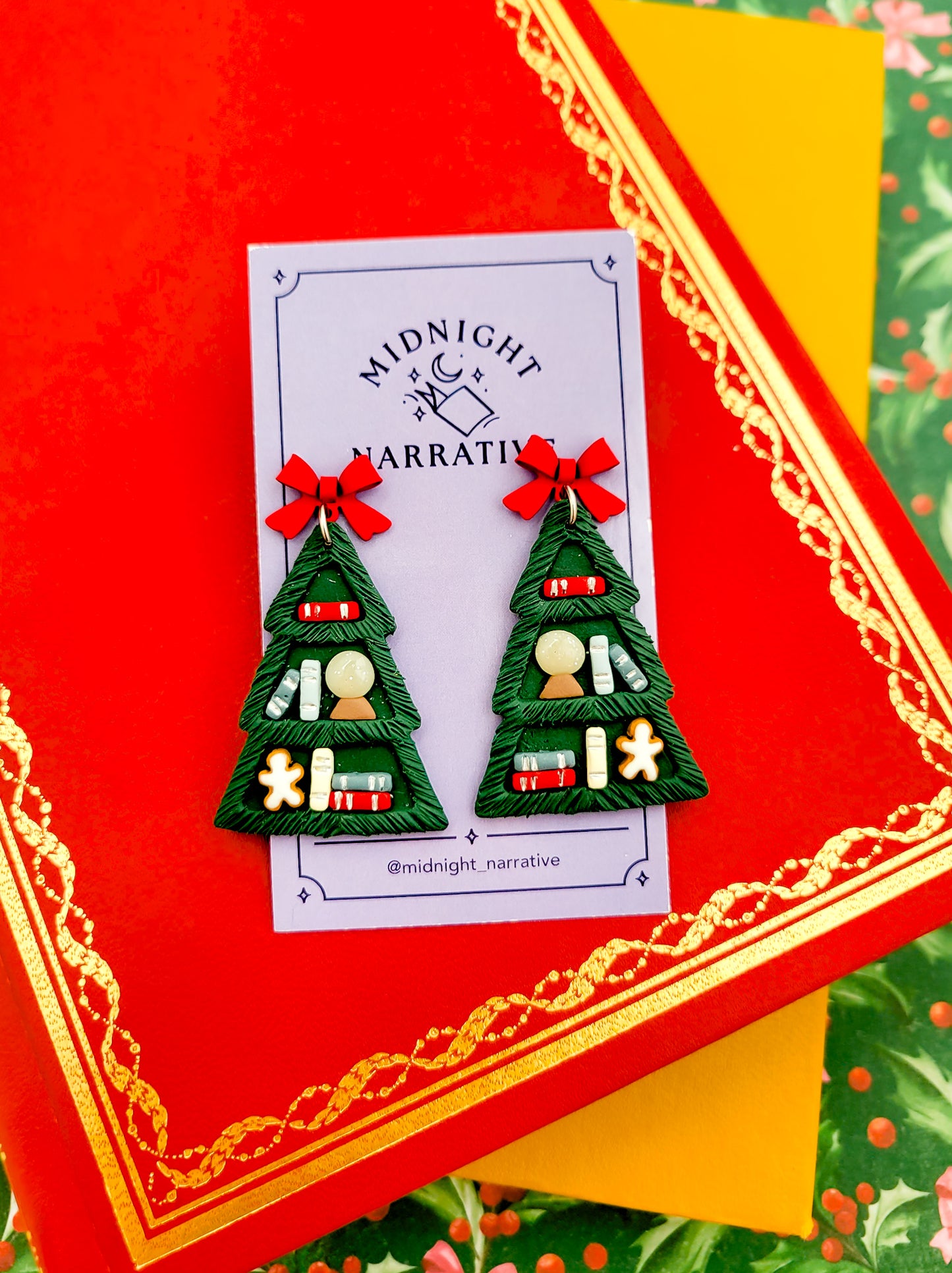 Pages By The Fire Earrings