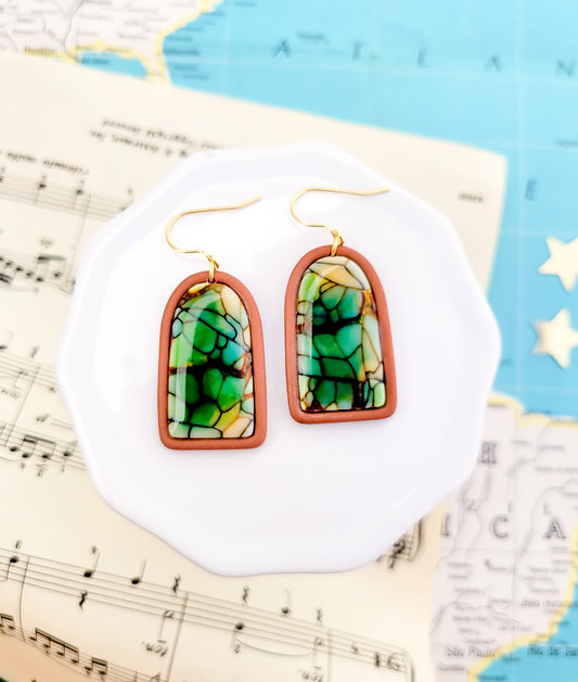 Moss And Stone Dangles