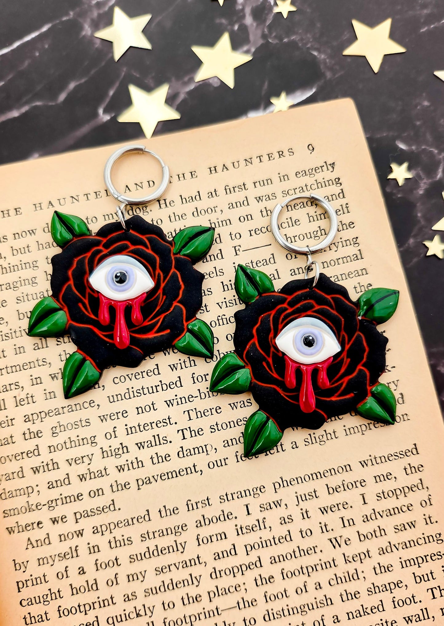 Read Til Your Eyes Bleed Earrings