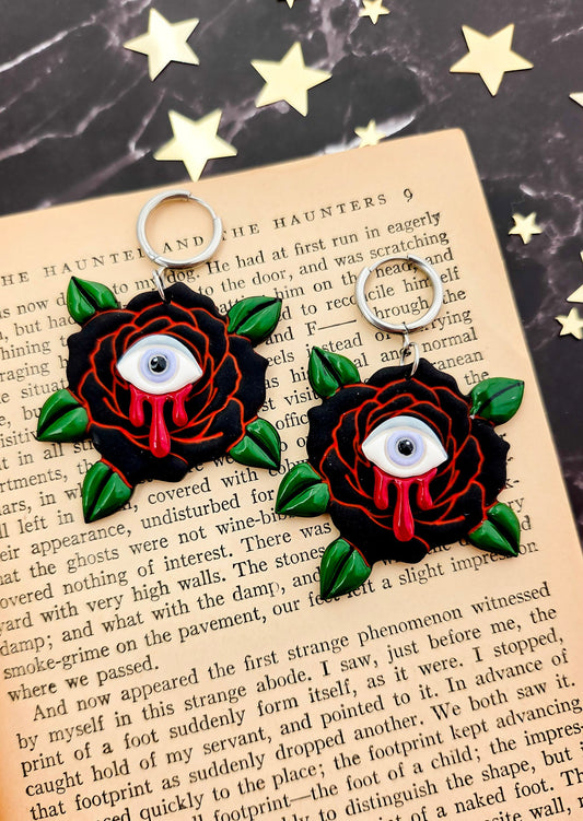 Read Til Your Eyes Bleed Earrings