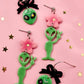 Peace Out, Earthlings Earrings     - Glows In The Dark-