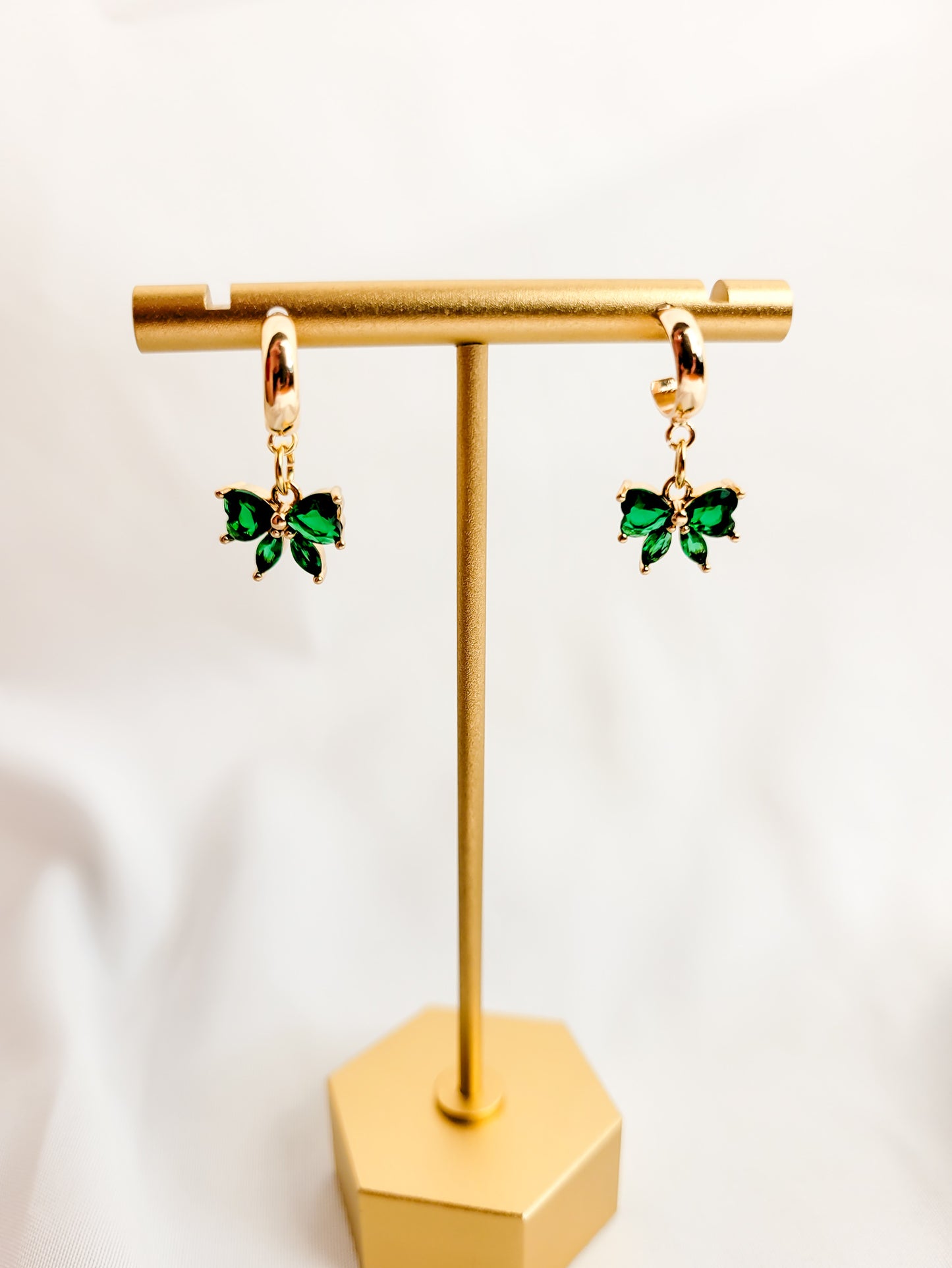 Green Bow Dangles