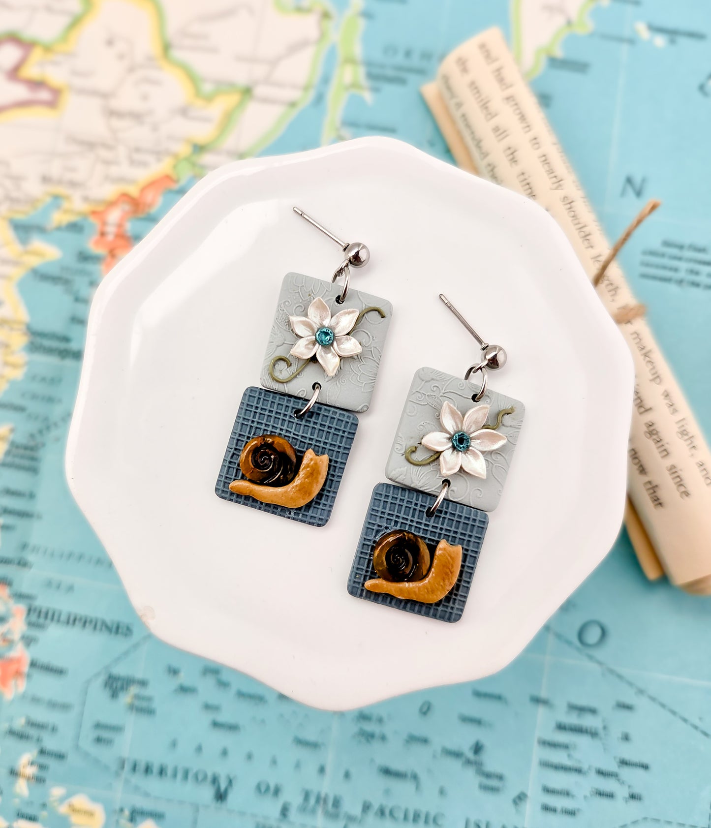 Snail Girl Earrings