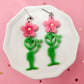 Peace Out, Earthlings Earrings     - Glows In The Dark-