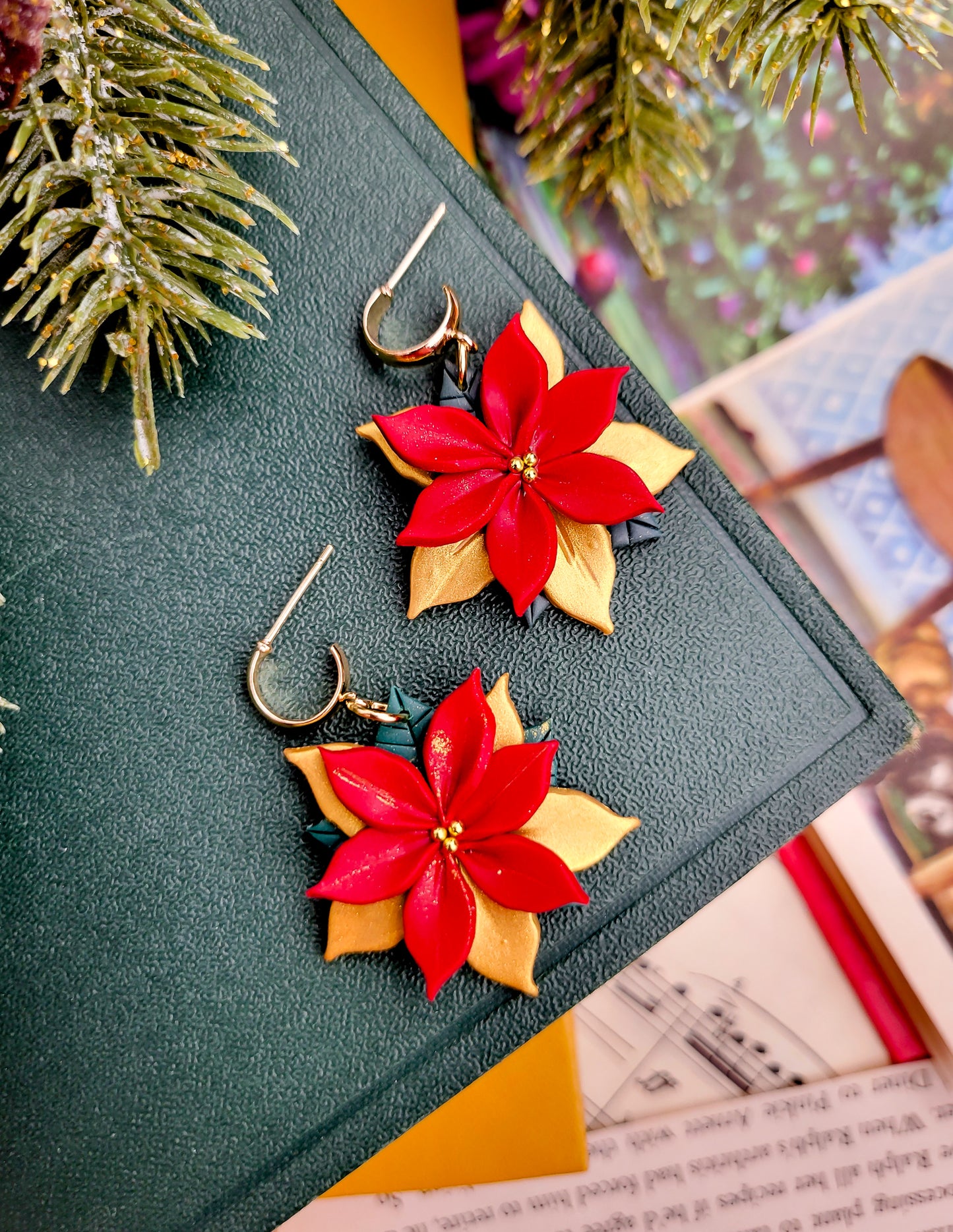 Poinsettia Dangles