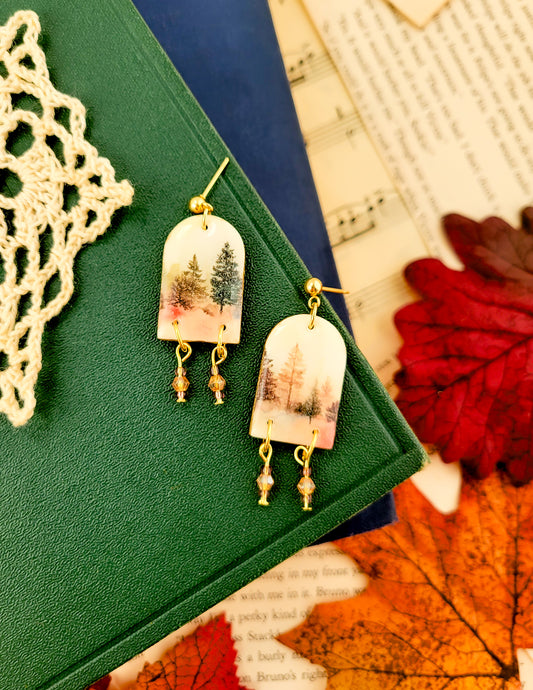 Fall In Forks Earrings