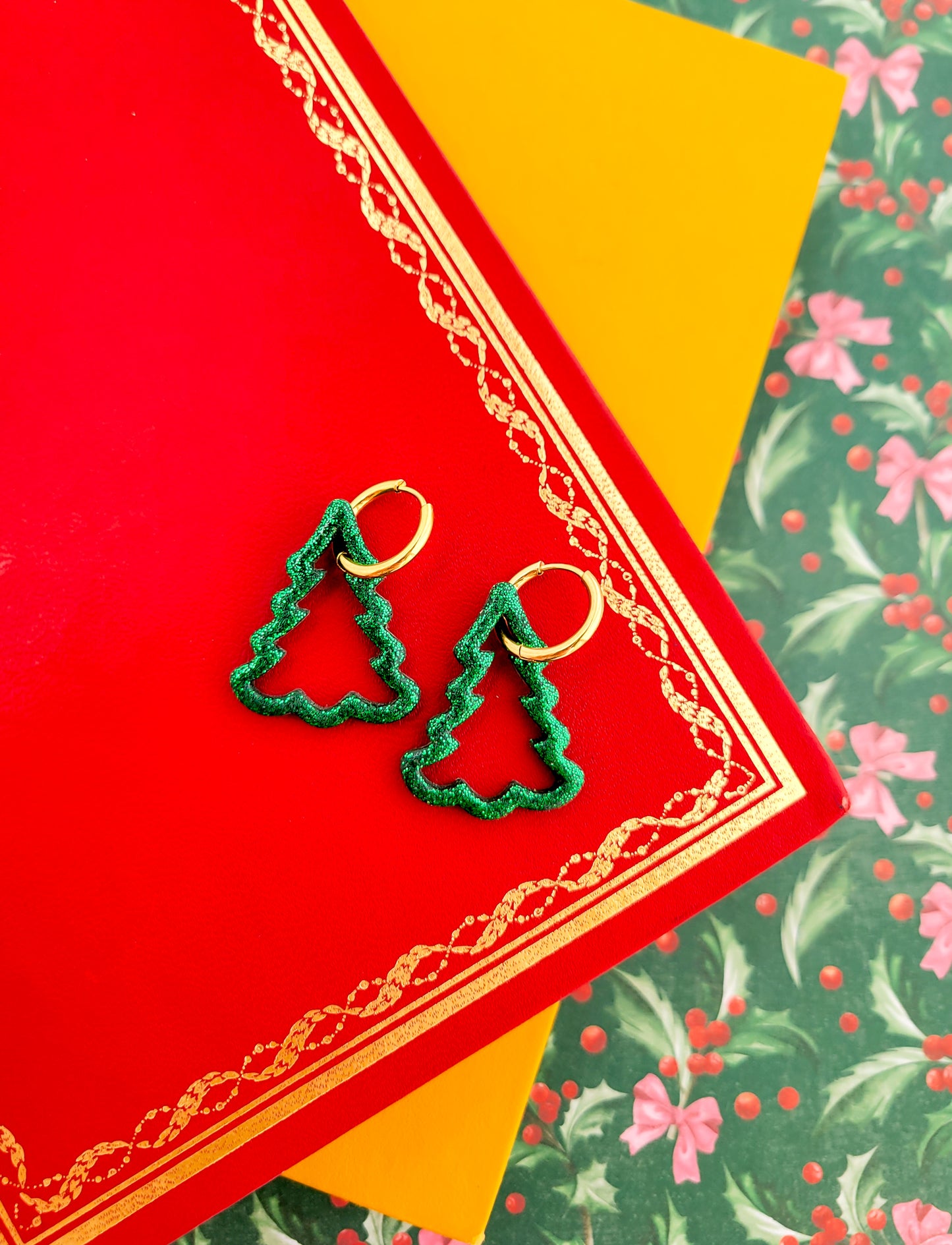 Evergreen Whispers Hoops