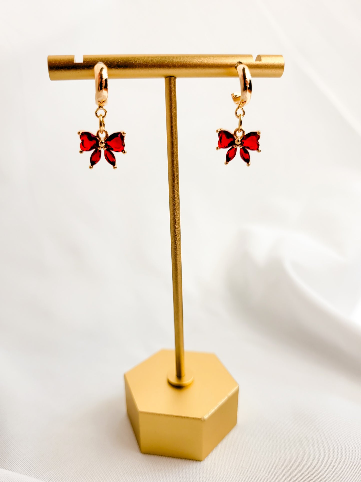 Red Bow Dangles